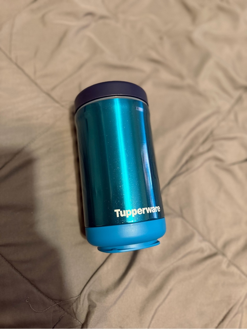 Tupperware Teal Insulated stackable thermos - Blue Accents